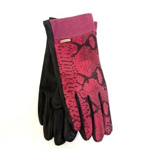 😍🎁💖Holiday Treasures Burgundy Serpent Print One Size Glove